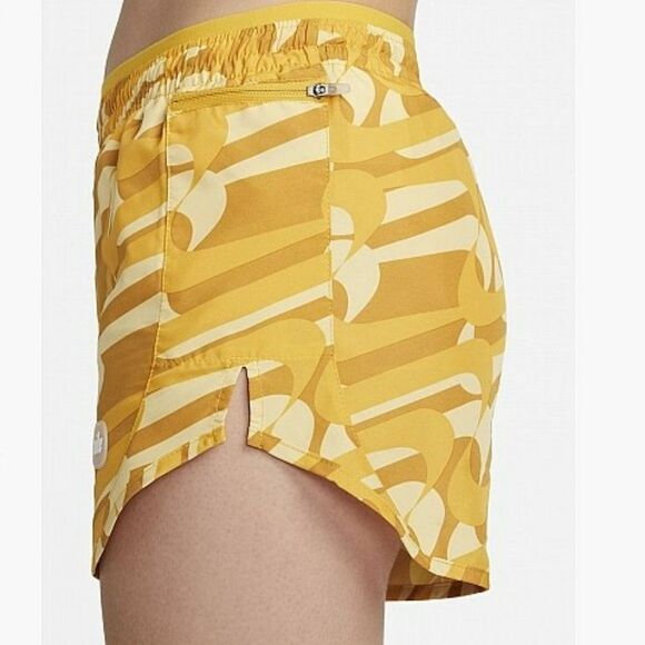 Nike Dri-FIT Icon Clash Tempo Luxe Women's Running Shorts Yellow DQ6117-752 - Picture 1 of 13